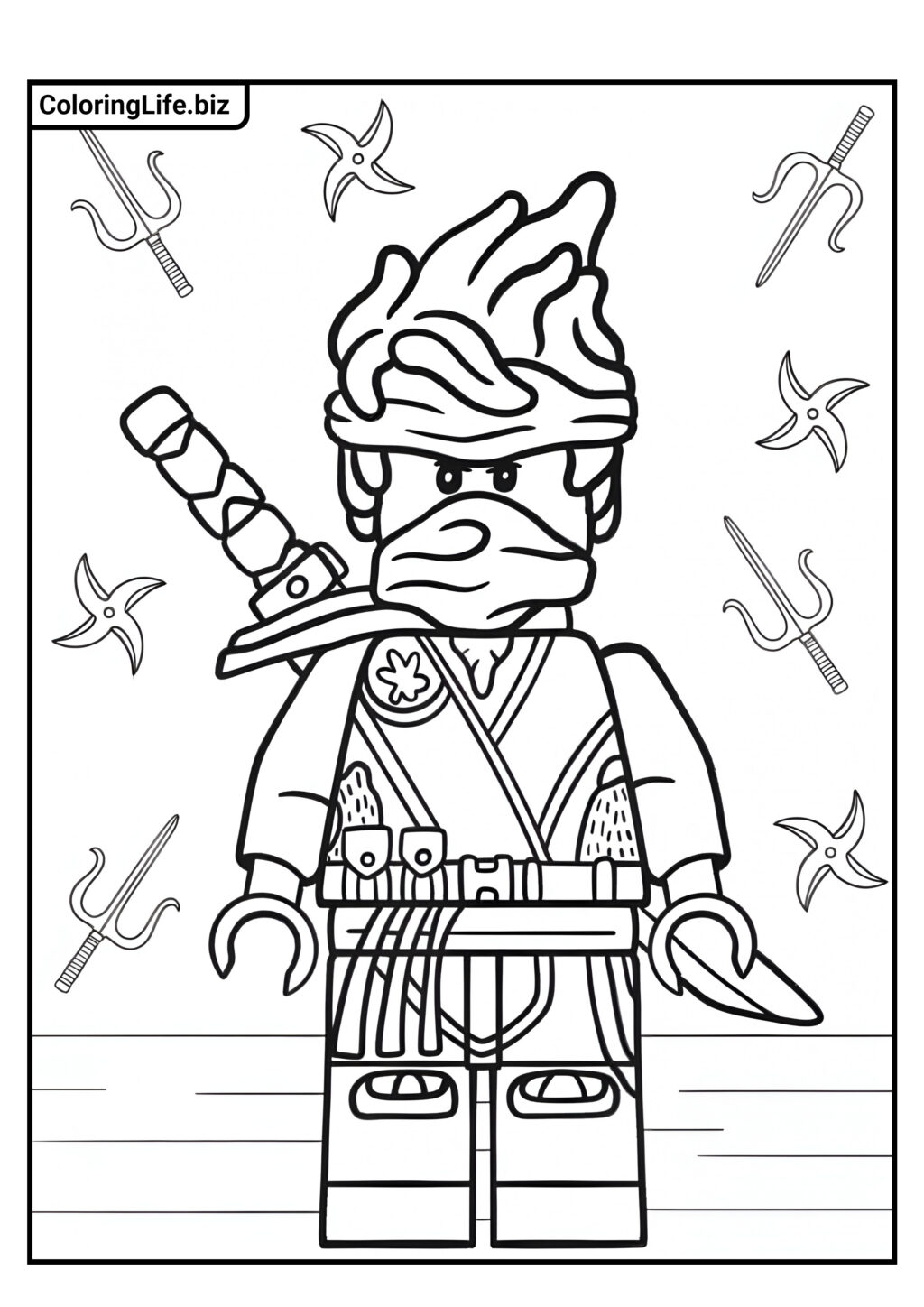 Ausmalbilder Ninjago für Jungen (100% kostenlos)