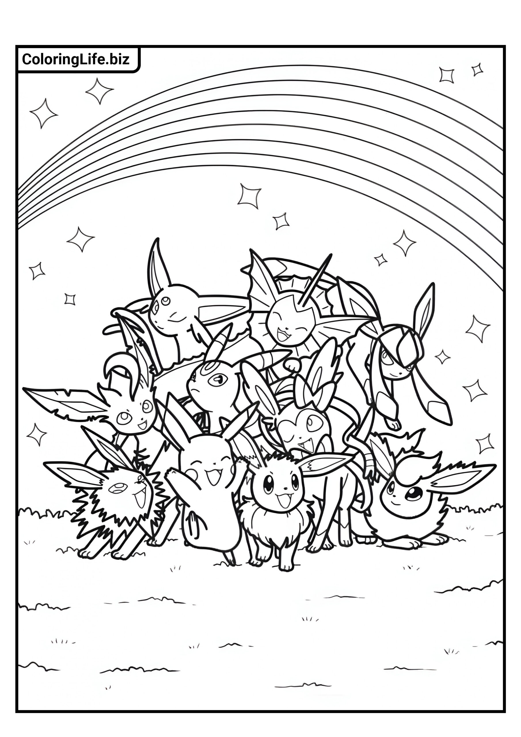 100 Ausmalbilder Pokémon | Ausdrucken in A4