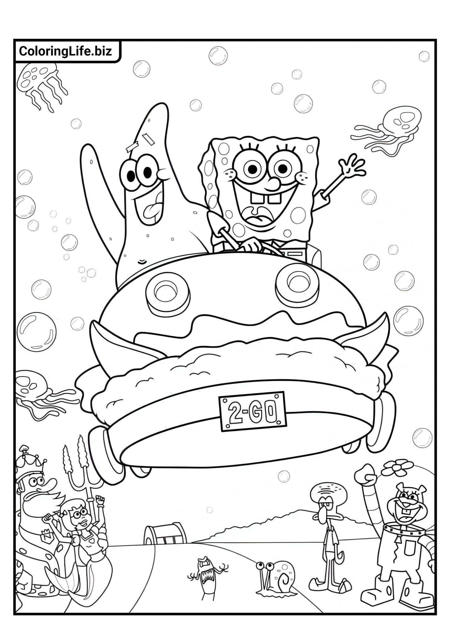 Ausmalbilder von SpongeBob Schwammkopf | Kostenlos ausdrucken und ...