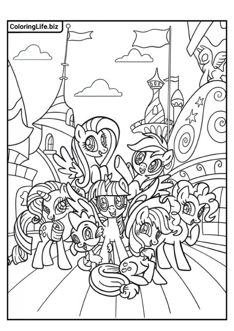 Manege Frei Fur Kreativitat Die Schonsten Ausmalbilder My Little Ponyfeed