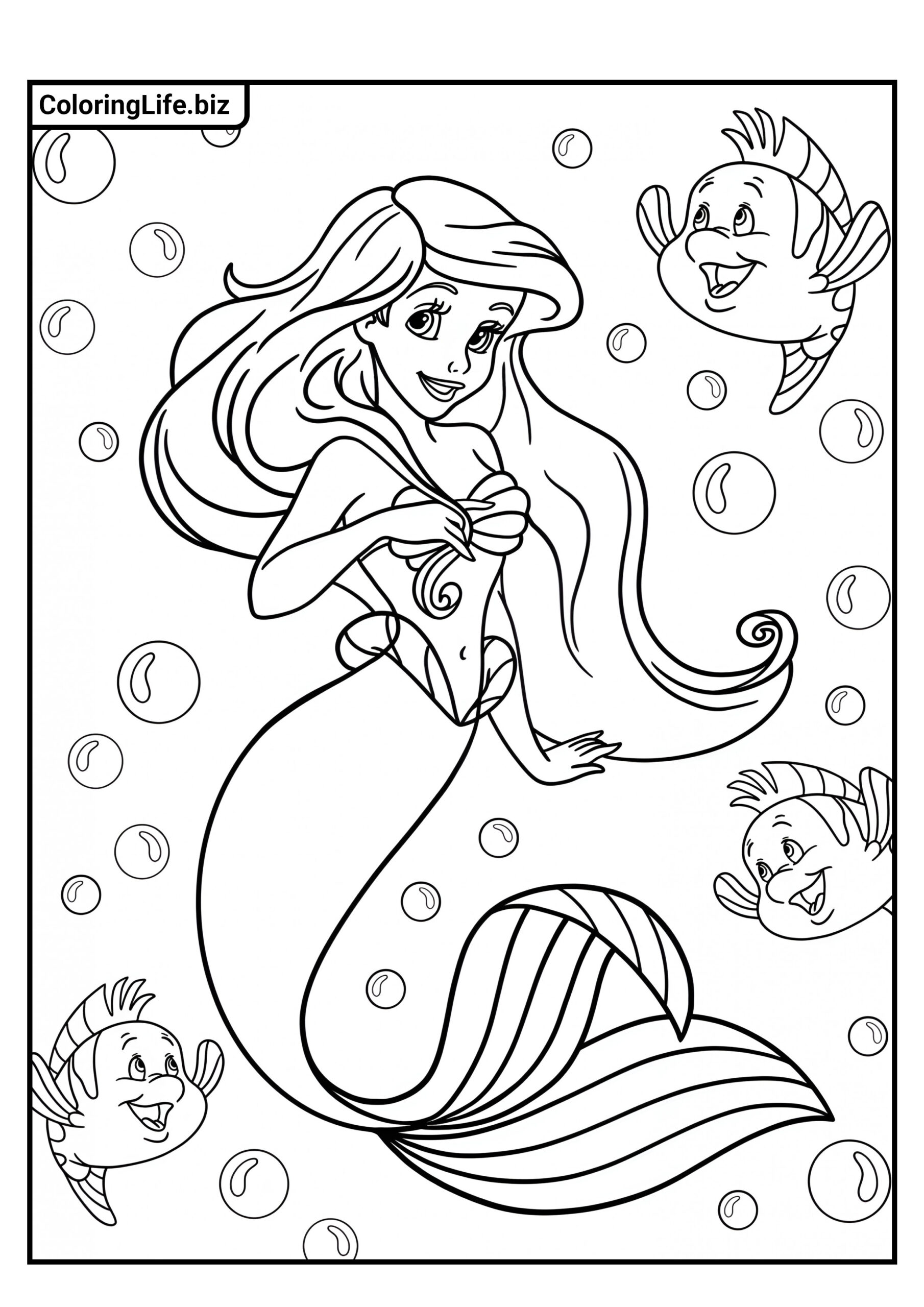  Ausmalbilder Disney-Prinzessinnen 