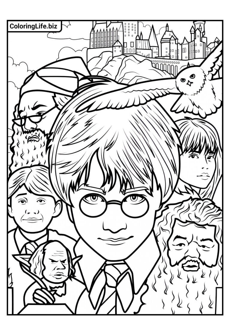 Zauberhafte Abenteuer Tauche Ein In Die Welt Der Ausmalbilder Harry Potterfeed