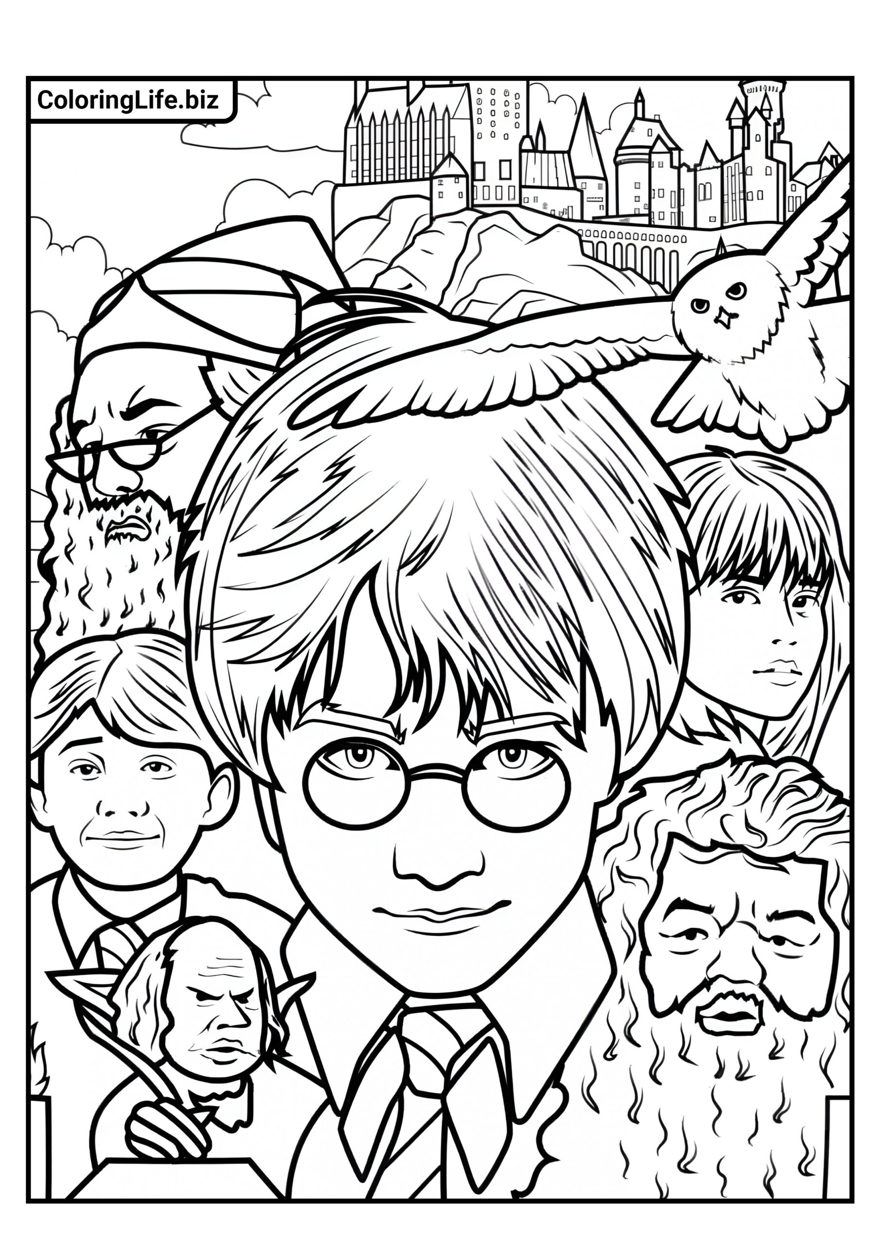 harry potter ausmalbilder zum ausdrucken