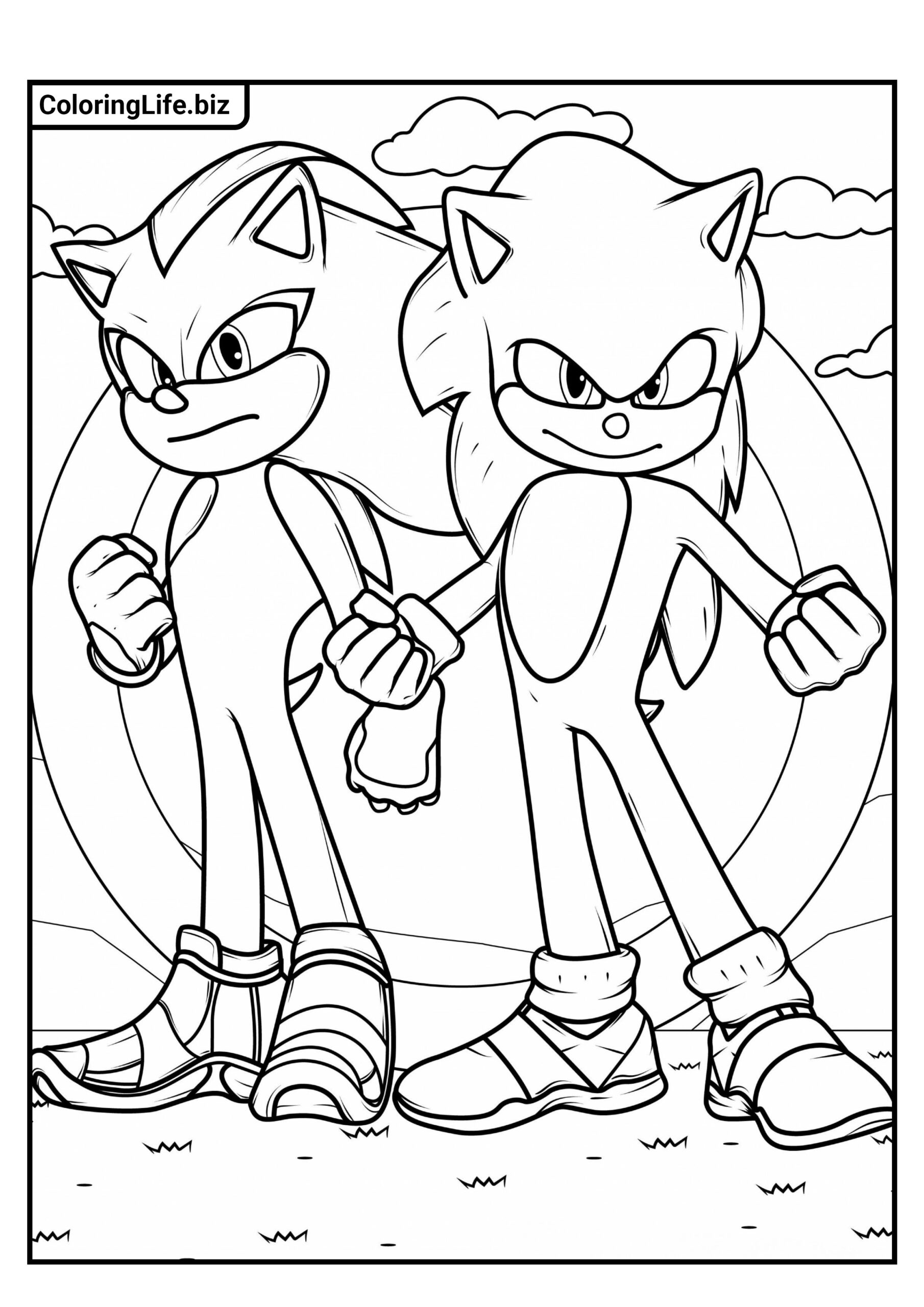 Ausmalbilder Sonic | 70+ Bilder zum Ausdrucken auf A4