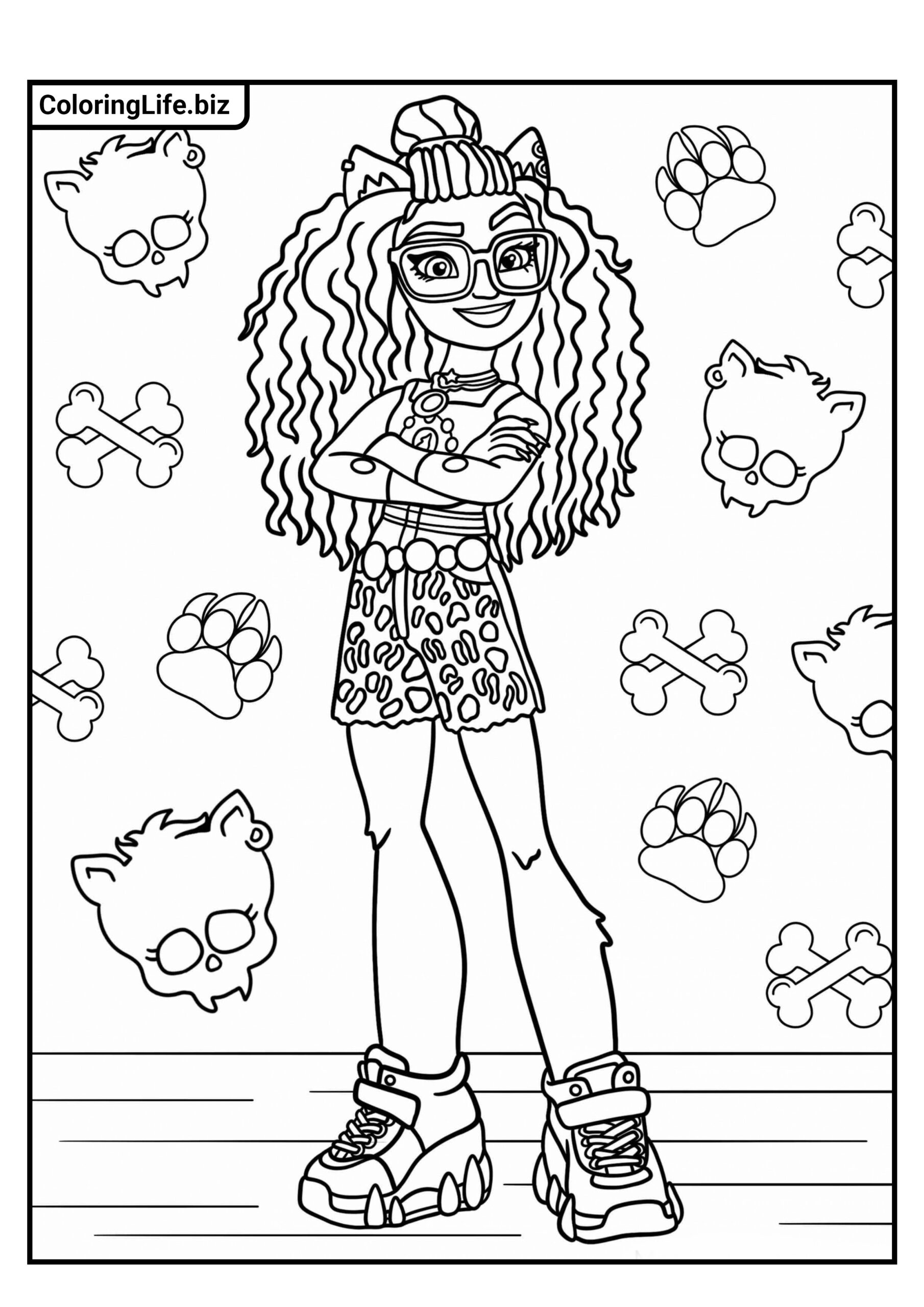 Ausmalbilder Monster High zum Ausdrucken | 28 kostenlose Malvorlagen
