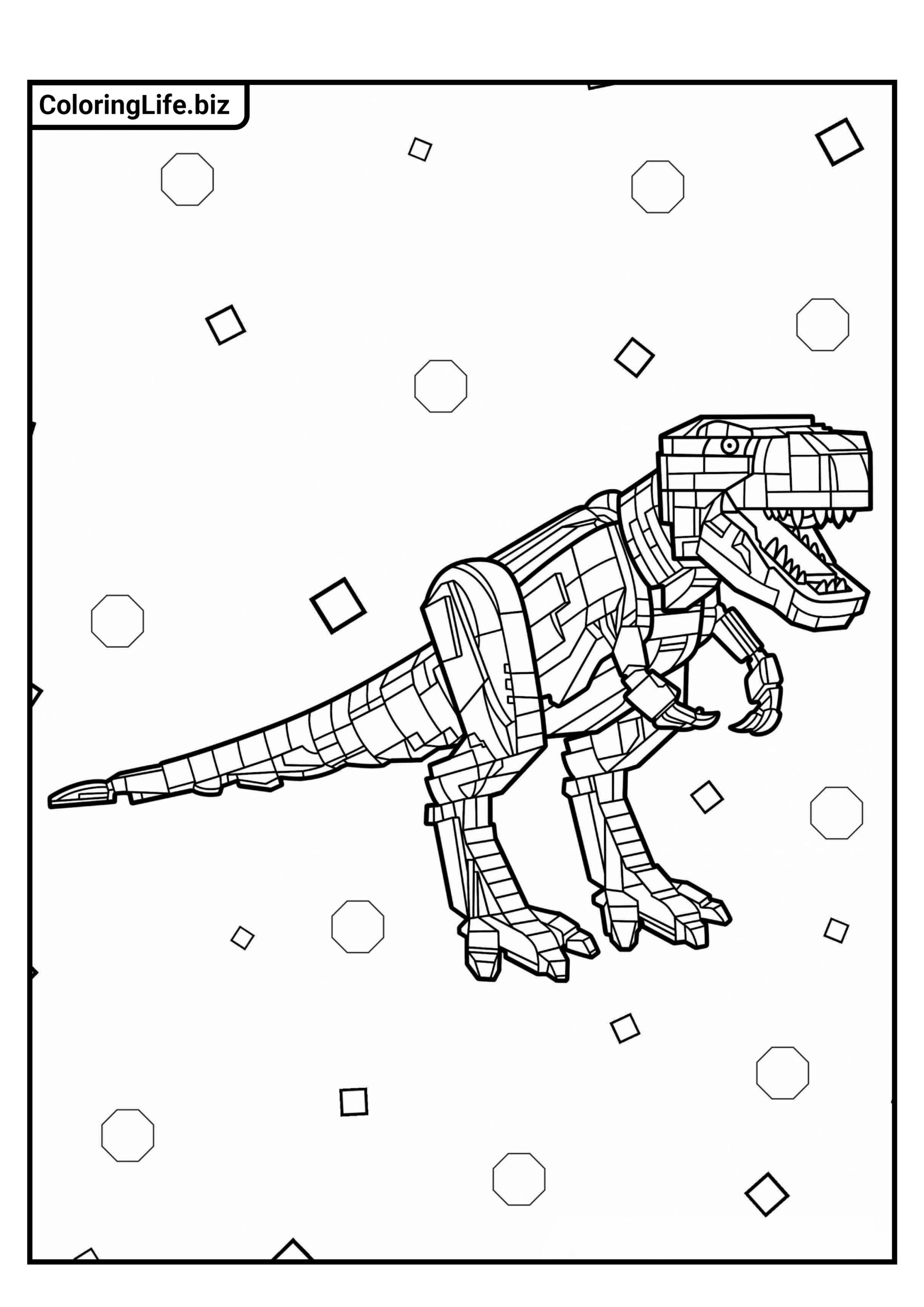 Ausmalbilder Tiranosaurus | Ausdrucken auf A4