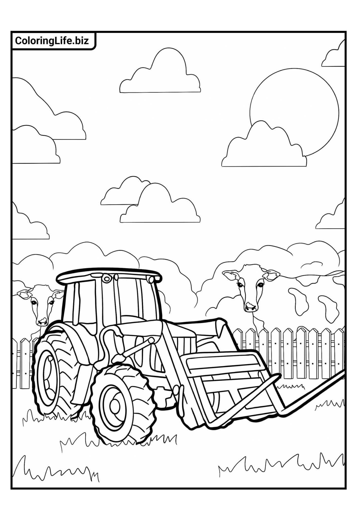  Traktor Ausmalbilder - kostenlos herunterladen und ausdrucken Illustration 